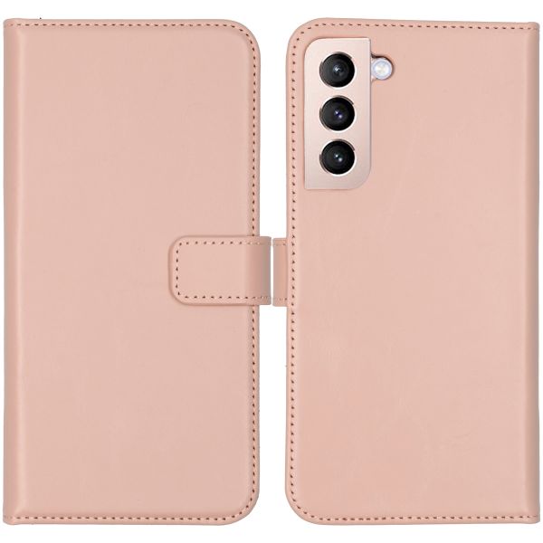 Selencia Echt Lederen Bookcase Samsung Galaxy S22 Plus - Dusty Pink