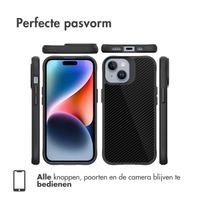 imoshion Rugged Hybrid Carbon Case Apple iPhone 15 Plus - Zwart