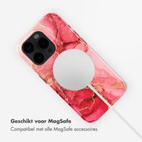 Selencia Vivid Backcover met MagSafe Apple iPhone 15 Pro - Rosy Marble