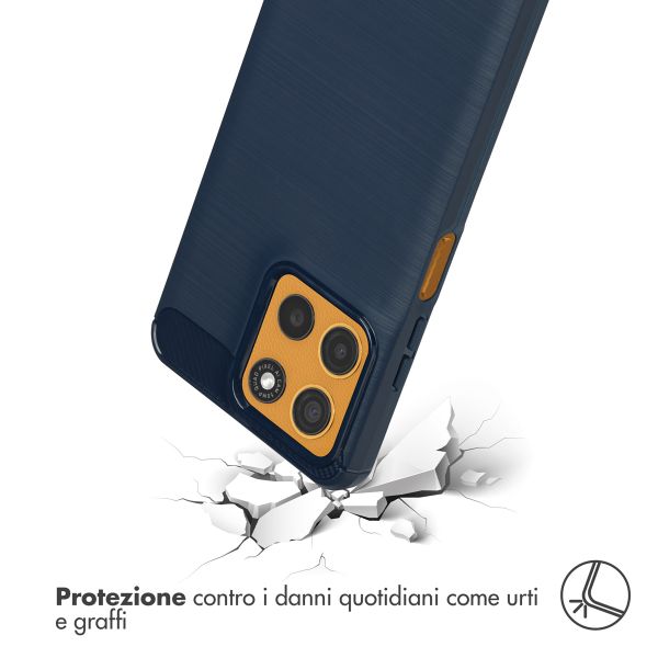 imoshion Brushed Backcover Motorola Moto G15 / G15 Power - Donkerblauw