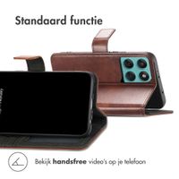 imoshion Luxe Bookcase Motorola Edge 60 Fusion - Donkerbruin