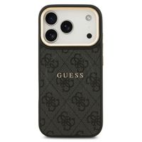 Guess Classic 4G Logo Backcover met MagSafe Apple iPhone 17 Pro Max - Zwart