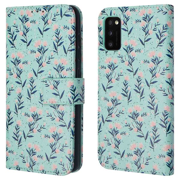 imoshion Design Bookcase Samsung Galaxy A41 - Blue Flowers