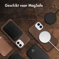 Accezz Vintage Leather Magsafe Backcover Apple iPhone 16 - Rustic Brown
