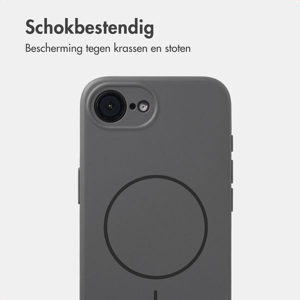 Accezz Grip Backcover met MagSafe Apple iPhone 17e / 16e - Grijs