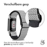 imoshion Elastisch nylon bandje Fitbit Charge 5 / Charge 6 - Wit