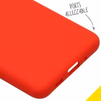 Accezz Liquid Silicone Backcover Samsung Galaxy S20 Ultra - Rood