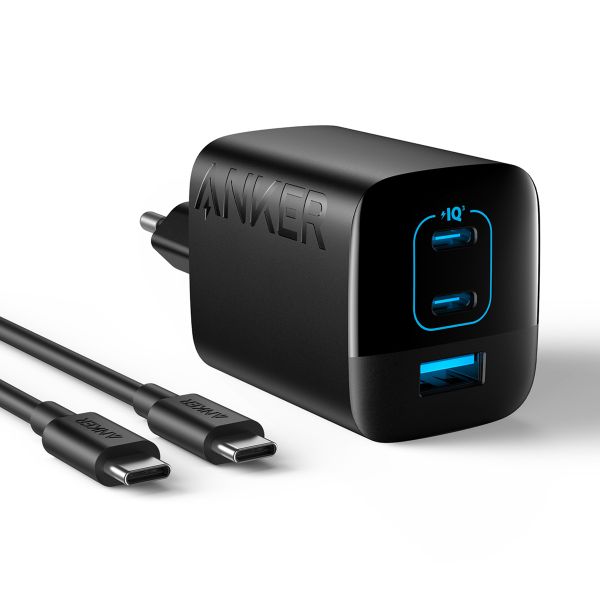 Anker Wall Charger 336 | 67 Watt snellader - USB-A + 2x USB-C - Zwart