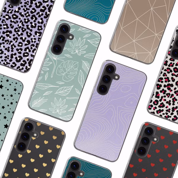 imoshion Design hoesje Samsung Galaxy S24 - Leaves Line-Art