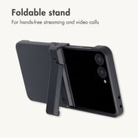 imoshion Colour Back Cover with Stand Samsung Galaxy Z Flip 8 - Black