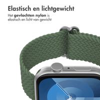 imoshion Nylon geweven bandje Apple Watch Series 1 t/m 9 / SE (38/40/41 mm) | Series 10 / 11 (42 mm) - Groen