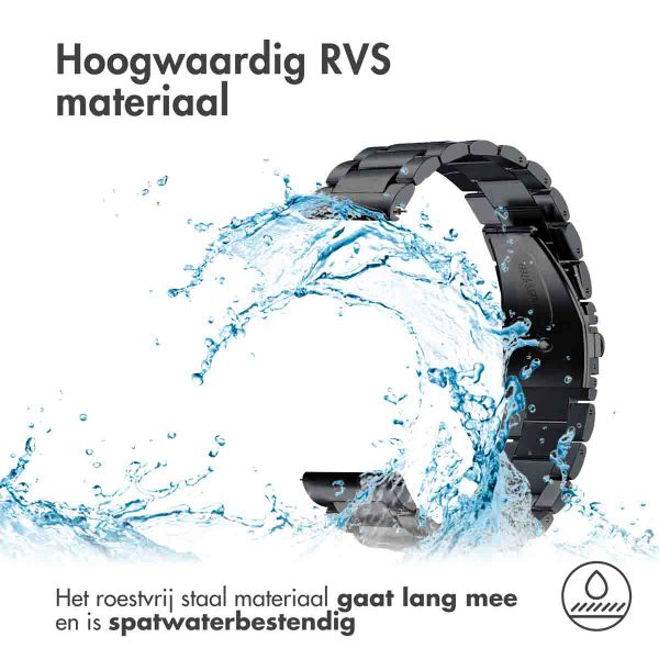 imoshion Stalen bandje  - Universeel 22 mm aansluiting - Zwart