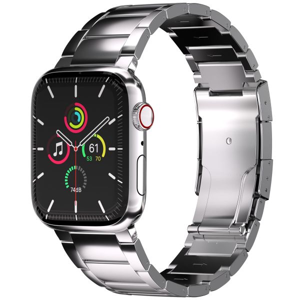 Accezz Mat Titanium bandje Apple Watch | 38/40/41/42 mm - Zilver