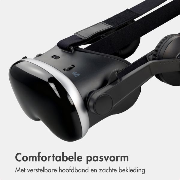 imoshion Virtual Reality Bril met Bluetooth Koptelefoon - Zwart