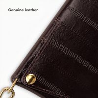 Selencia Nova Real Leather Back Cover with Card Holder Apple iPhone 17 Pro - Dark Chocolate