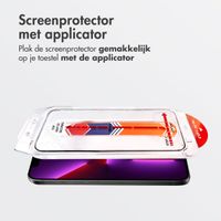 Accezz Gehard Glas Screenprotector + Applicator Apple iPhone 13 / 13 Pro / 14 / 16e