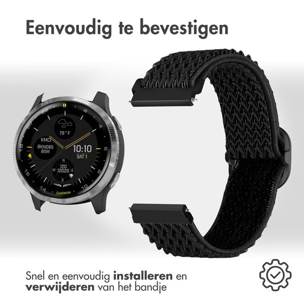 imoshion Elastisch nylon bandje Garmin Venu - Zwart