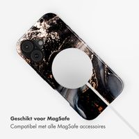 Selencia Vivid Backcover met MagSafe Apple iPhone 17 - Chic Marble Black