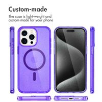 imoshion Sparkle Backcover met MagSafe Apple iPhone 15 Pro - Glitter Paars