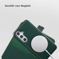 Selencia Olyn Uitneembare Bookcase met MagSafe Samsung Galaxy S24 FE - Groen