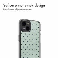 imoshion Design hoesje Apple iPhone 13 - Polka Dot Mintgroen