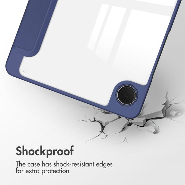 imoshion Trifold Hard Case Book Cover Samsung Galaxy Tab A11 Plus - Dark Blue