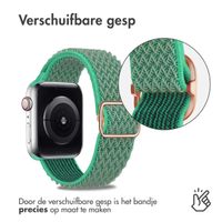 imoshion Elastisch nylonbandje Apple Watch Series 1 t/m 9 / SE (38/40/41 mm) | Series 10 / 11 (42 mm) - Turquoise