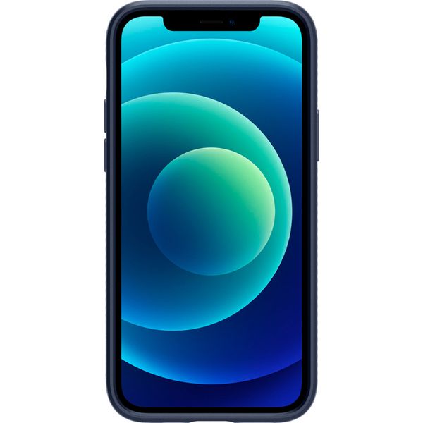 Spigen Liquid Air™ Backcover Apple iPhone 12 (Pro) - Donkerblauw