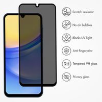 Accezz Tempered Glass Privacy Screenprotector Samsung Galaxy A15 (5G/4G)