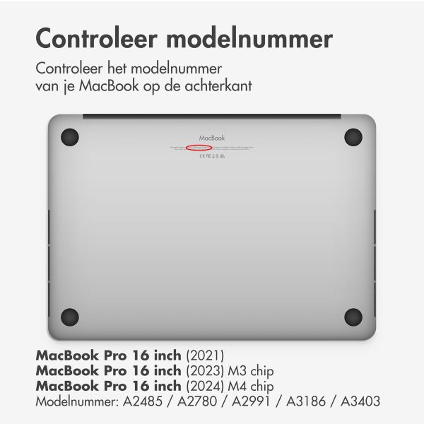 Accezz Magnetische Screenprotector Apple MacBook Pro 16 inch (2021) / Pro 16 inch (2023) M3 chip