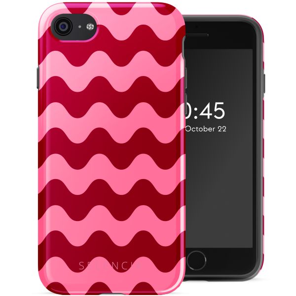 Selencia Vivid Tough Backcover iPhone SE (2022 / 2020) / 8 / 7 - Wave Vibes Lipstick