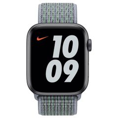 Apple Nike Sport Loop Band Apple Watch Series 1 t/m 11 / SE / Ultra (44/45/46/49 mm) - Obsidian Mist