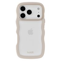 Holdit Wavy Case Apple iPhone 17 Pro Max - Transparent / Light Beige