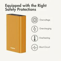 imoshion Ultra Series Aluminium Powerbank 20,000 mAh - Quick Charge and Power Delivery - Gold