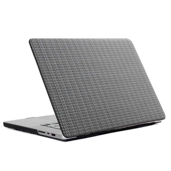 Selencia Geweven Cover MacBook Pro 13 inch (2020 / 2022) - A2289 / A2251 / A2338 - Grijs