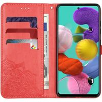 Mandala Bookcase Samsung Galaxy A51 - Rood