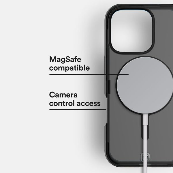 BodyGuardz Ace Pro MagSafe Backcover Apple iPhone 16 Pro - Smoke / Black