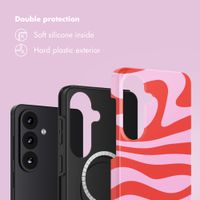 Selencia Vivid Back Cover with MagSafe Samsung Galaxy S26 - Dream Swirl Pink