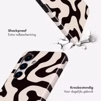 Selencia Vivid Backcover Samsung Galaxy S25 Plus - Art Wave Black