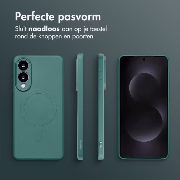 imoshion Color Backcover met MagSafe Samsung Galaxy S25 Edge - Donkergroen