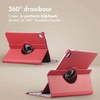 imoshion 360° draaibare Bookcase Apple iPad 11 (2025) 11 inch A16 / iPad 10 (2022) 10.9 inch - Donkerrood