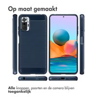 imoshion Brushed Backcover Xiaomi Redmi Note 10 (5G) - Donkerblauw