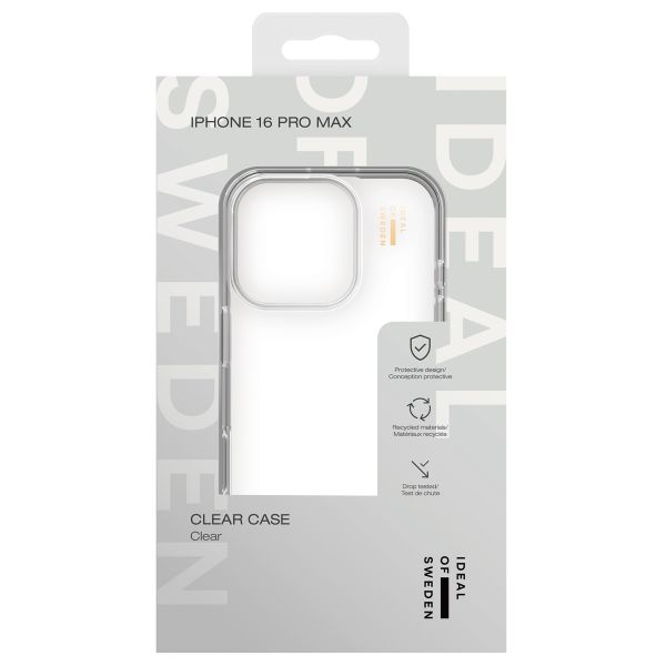 iDeal of Sweden Clear Case Apple iPhone 16 Pro Max - Transparant
