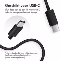 Accezz Wireless Charger USB-C - MagSafe en Qi2 Draadloze Oplader - 1 meter - Zwart