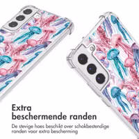 imoshion Design hoesje met koord Samsung Galaxy S22 Plus - Jellyfish Watercolor