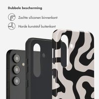 Selencia Vivid Backcover Samsung Galaxy S24 - Art Wave Black