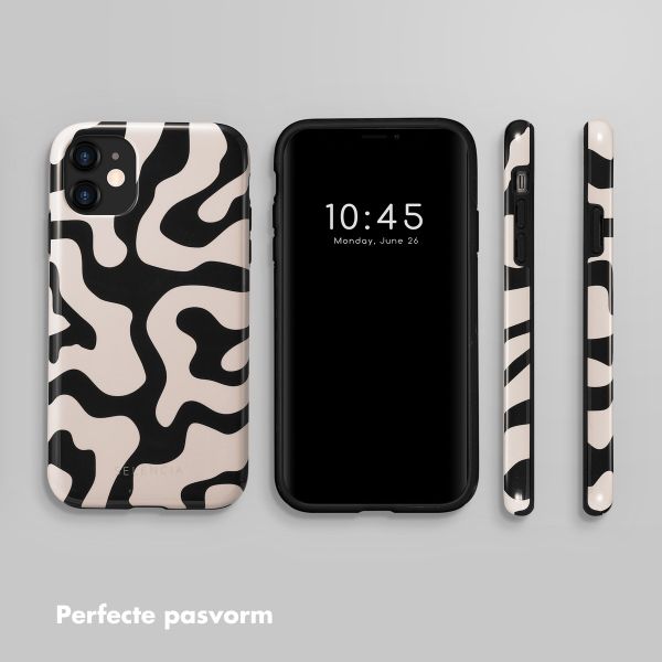 Selencia Vivid Backcover Apple iPhone 11 - Art Wave Black