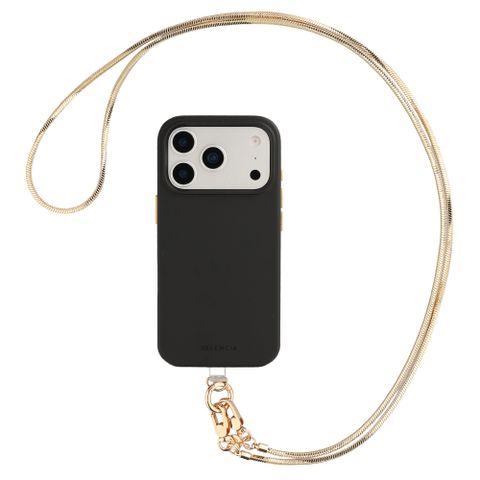 Selencia Sleek Chain (lang koord 130 cm) - Gold