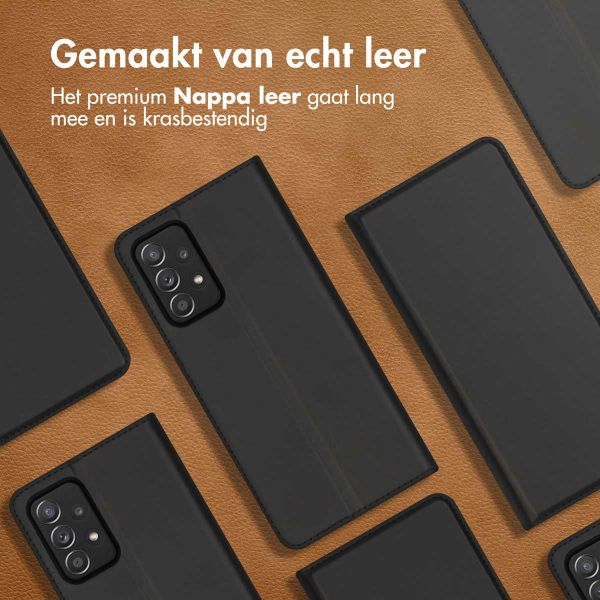 Accezz Premium Leather Slim Bookcase Samsung Galaxy A52(s) (5G/4G) - Zwart