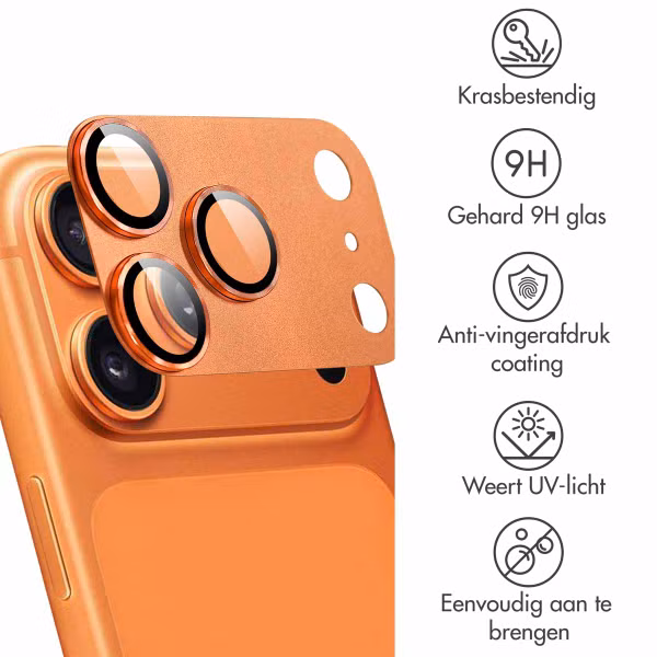 imoshion Camera Protector Glas 2 Pack Apple iPhone 17 Pro Max - Cosmic Orange